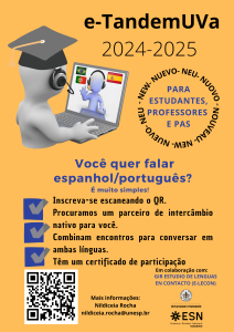 cartel e-TandemUVa 2024 PORTUGUES